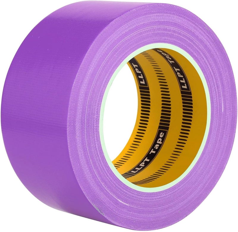 LLPT Duct Tape Premium Grade 2.36 Inches x 108 Feet x 11 Mil Easy Tear Residue Free Strong Adhesive Color Purple (DT248) - Image 1